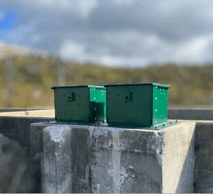 Battery Enclosure in Green Casing